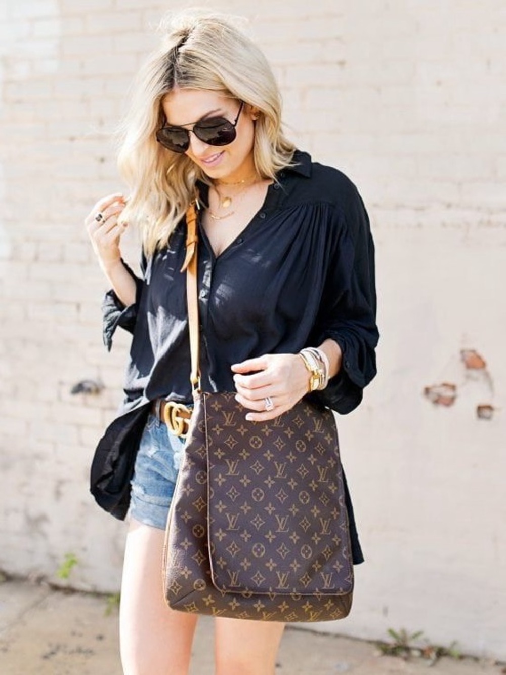 Vintage Louis Vuitton Musette Bag In Monogram Canvas